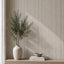 Oatmeal linen reeded wall panel by NU Wall, showcasing textured linen finish with vertical reeded design for modern interior decor