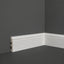 NU Wall Legacy skirting board sample with 100mm length, 100mm width, and 15mm depth showing the wood grain texture.