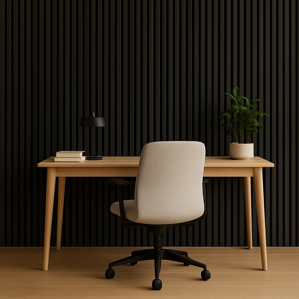 Residence Brushed Black Waterproof Wall Panel