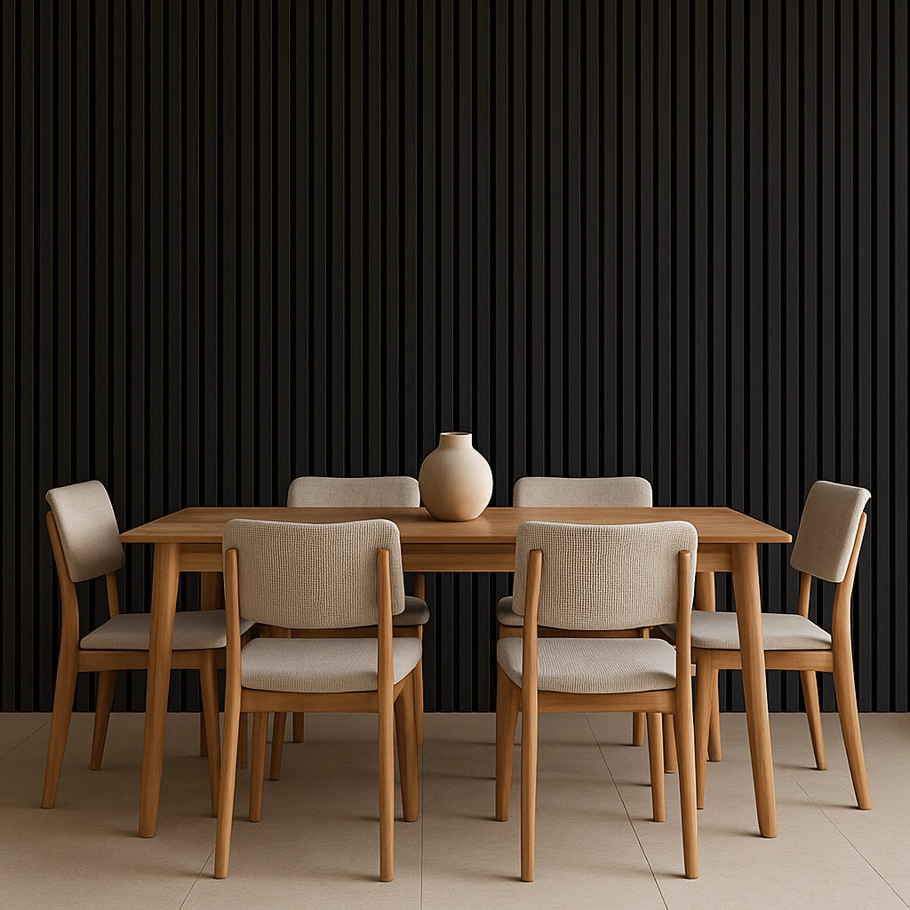 Residence Brushed Black Waterproof Wall Panel