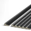 grey oak grooved wall panel end trim