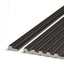 dark oak grooved wall panel end trim