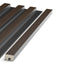 dark oak grooved wall panel end trim