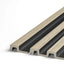 light oak grooved wall panel end trim