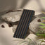 Palm Dark Oak and Black Waterproof Wall Panel Sample - NUWALL UK