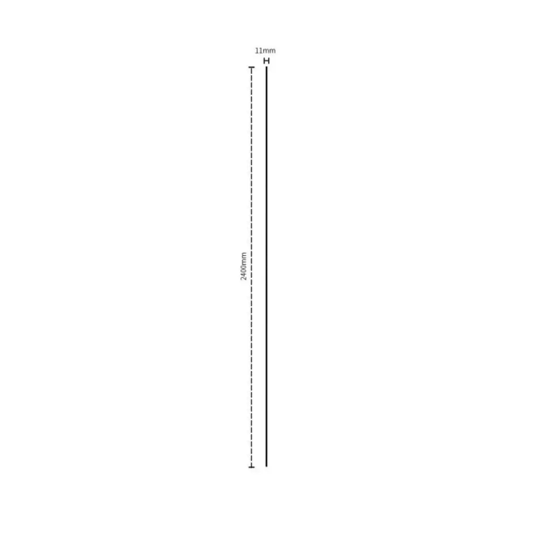 Palm Brushed Black End Cap (Groove)
