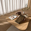 Arc Reeded Warm Oak Waterproof Wall Panel Sample - NUWALL UK