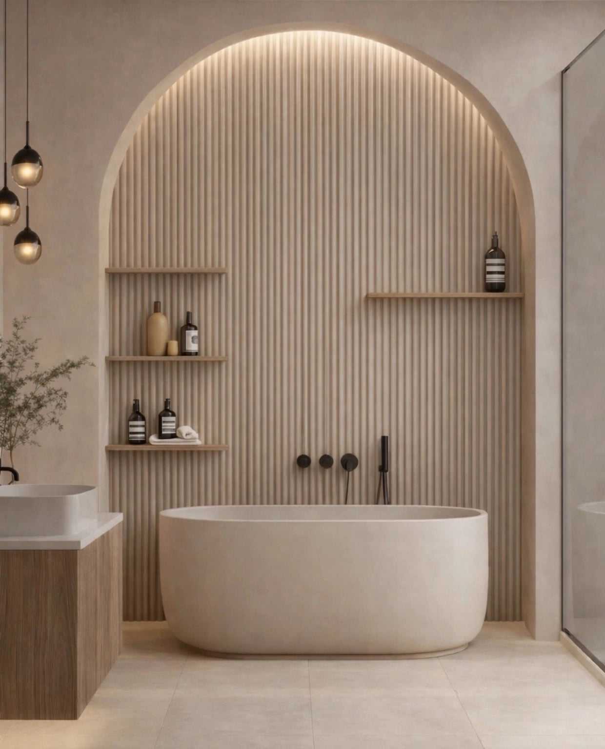 Reeded Paintable Wall Panels