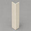 Cool beige travertine corner trim by NU Wall, showcasing a smooth, natural stone finish designed for elegant wall corner accents.
