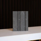 NU Wall Dubai Midnight Storm slatted wall panels, pack of 4, showcasing modern textured wall decor for interior design.