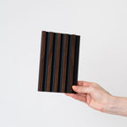NU Wall Palm Dark Oak and Black small slatted wall panels pack of 4, showcasing modern wooden wall decor with sleek black accents.