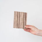 NU Wall Dubai Camel Sand slatted wall panels pack of 4, showcasing modern textured wall panel design in warm neutral tones.