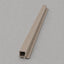 NU Wall Mink Large Slatted End Cap for WPC Joint Trims, featuring a grooved design and large slatted finish.
