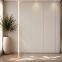 NU Wall Luxe Parchment Pearl Flat Panel wall panel with textured parchment and pearl finish for interior decor.