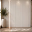 NU Wall Luxe Parchment Pearl Flat Panel wall panel with textured parchment and pearl finish for interior decor.
