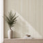 NU Wall Luxe Cool Beige Travertine Reeded Panel wall panel showing textured beige travertine surface with reeded design.