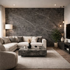 Grigio Grey Marble Effect Self Adhesive Wall Panel - NUWALL UK