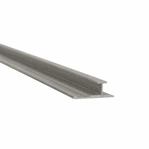 NU Wall Serenity Smoked Basalt SPC Joint Trim showing sleek black basalt finish and durable plastic construction for wall edge finishing.