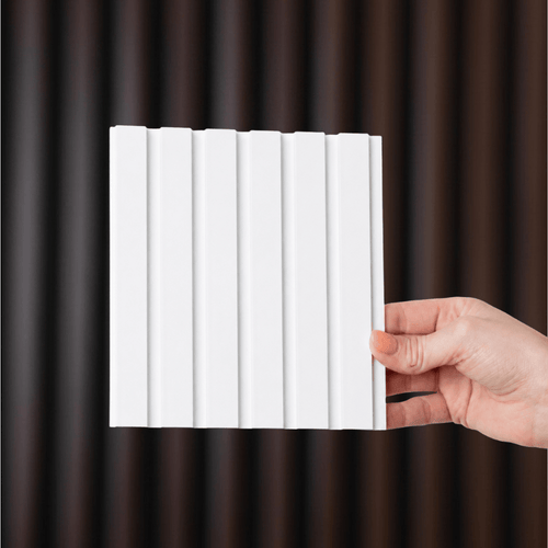 NU Wall Elegance Apex paintable wall panel sample showing a smooth, textured surface suitable for interior wall decor.