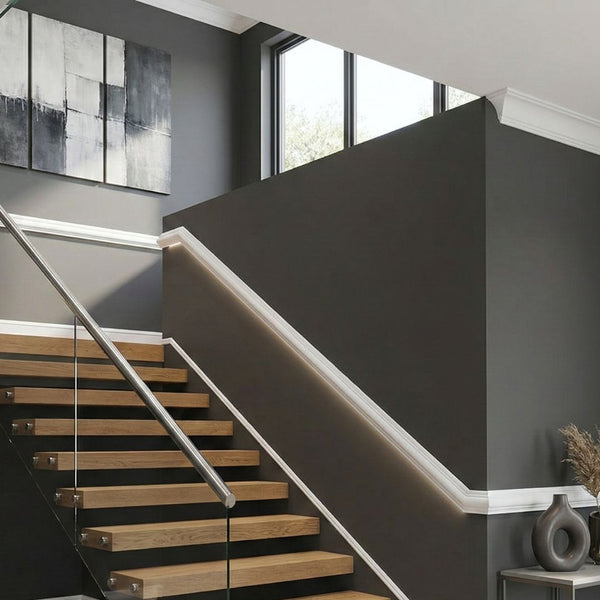 Legacy Wall Moulding | Dado Rail | L240cm x W5cm x D2.2cm - NUWALL UK