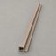 NU Wall Mink Oak Large Slatted End Cap WPC joint trim with tongue design, showcasing a warm brown finish and slatted detail.