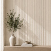 Parchment Pearl Reeded Wall Panel - Single
