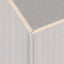 White washed travertine exterior corner trim from NU Wall WPC joint trims collection, designed for durable wall finishing.