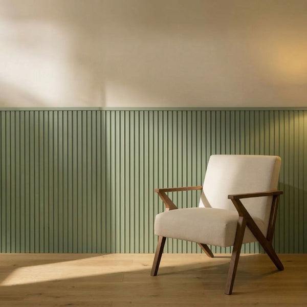NU Wall Elegance Apex paintable wall panels, 4-pack, showing textured surface and sleek design for modern interior decor.