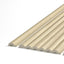 Arc Reeded Light Oak End Cap (Tongue) - NUWALL UK