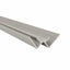 NU Wall Serenity Smoked Basalt SPC joint trim for internal corners, featuring a sleek, dark basalt finish for wall edging.