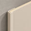 NU Wall End Trim Parchment Pearl WPC joint trim for wall finishing, featuring a smooth, elegant parchment pearl finish.