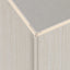 Cool beige travertine WPC external corner trim from NU Wall, designed for seamless edge finishing in interior or exterior spaces.