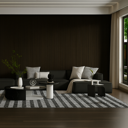 Residence Dark Oak and Black Waterproof Wall Panel