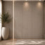 NU Wall Luxe Mink Oak Flat Panel wall panel with a textured, woodgrain finish in warm oak tones, ideal for modern interior decor.