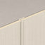 NU Wall Cool Beige Travertine WPC joint trim, joining trim for wall or flooring installations, with a sleek, durable finish.