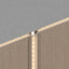 LED Joint Trim Mink Oak from NU Wall WPC Joint Trims, showing a close-up of the sleek, lighted wood-look profile.