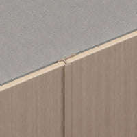 NU Wall Joining Trim Mink Oak WPC joint trim for seamless flooring and wall transitions, featuring a sleek, natural wood finish.