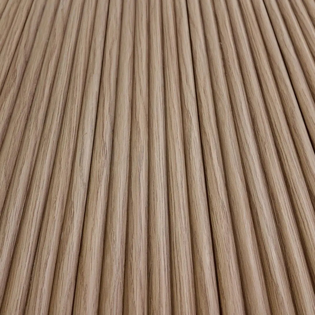 Arc Reeded – Light Oak Waterproof Wall Panel • Pack of 4 - NUWALL UK