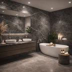 Grigio Grey Marble Effect Self Adhesive Wall Panel - NUWALL UK