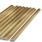 Residence Medium Oak and Black End Cap (Groove) - NUWALL UK