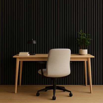 Residence Brushed Black Waterproof Wall Panel