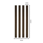 NU Wall Arc Reeded Warm Oak wall panel showing a curved reeded wood design in warm oak finish