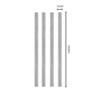 Dubai Cloudy Grey NU Wall slatted wall panel, single grey textured wall panel for modern interior decor.