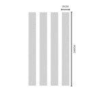 Paintable Elegance Fluted Wall Panel by NU Wall, showcasing textured, customizable surface for stylish interior wall decor.