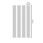 Paintable reeded wall panel by NU Wall, elegant design with textured surface, ideal for stylish interior wall decor.