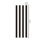 NU Wall Palm Dark Oak and Black small slatted wall panel, showcasing a modern wall decor design with dark oak and black finish.