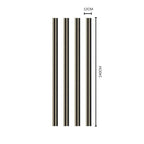 NU Wall Residence light oak and black slatted wall panel, single panel showing natural wood grain and modern design.