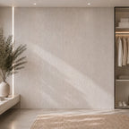 NU Wall Luxe Parchment Pearl small slatted wall panel with a refined parchment pearl finish and modern slatted design.