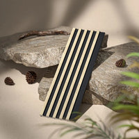 Palm Light Oak and Black Waterproof Wall Panel Sample - NUWALL UK