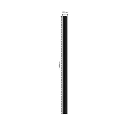 Residence Brushed Black Waterproof Wall Panel